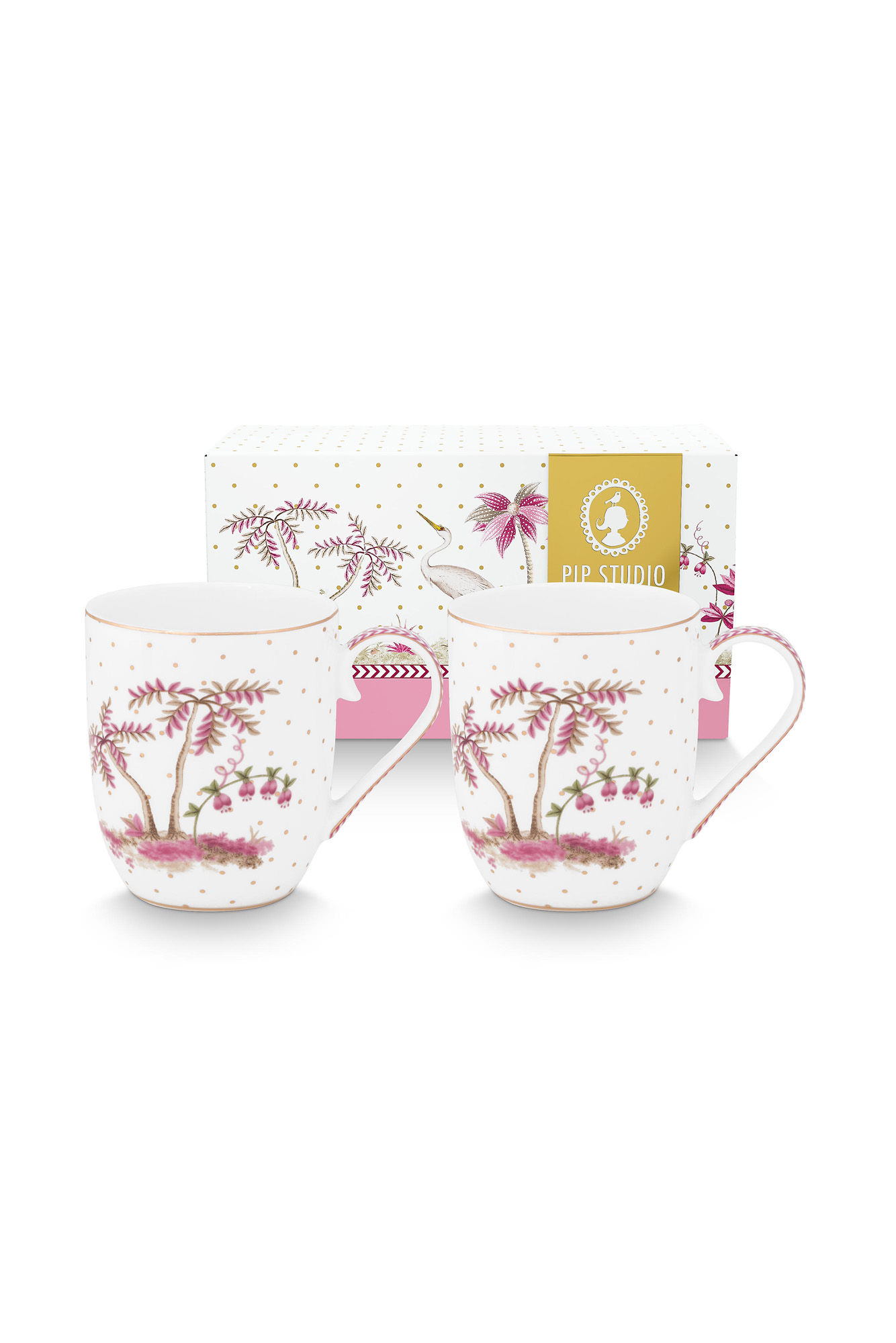 Set/2 Canecas Pequena Dots Rosa - Jolie - Pip Studio