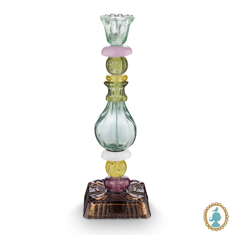 Castiçal Vidro Beads Verde 28 - Home Accessories - Pip Studio