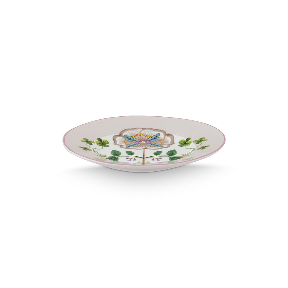 Miniatura: prato petit four pequeno porcelana flor desenho detalhe