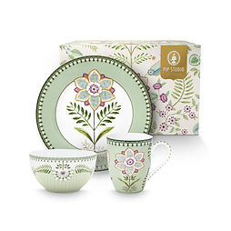 Pip Studio Plateau à Lait et Sucre Clover Vert | Pip Studio Pip Studio Plateau à Lait et Sucre Clover Vert | Pip Studio