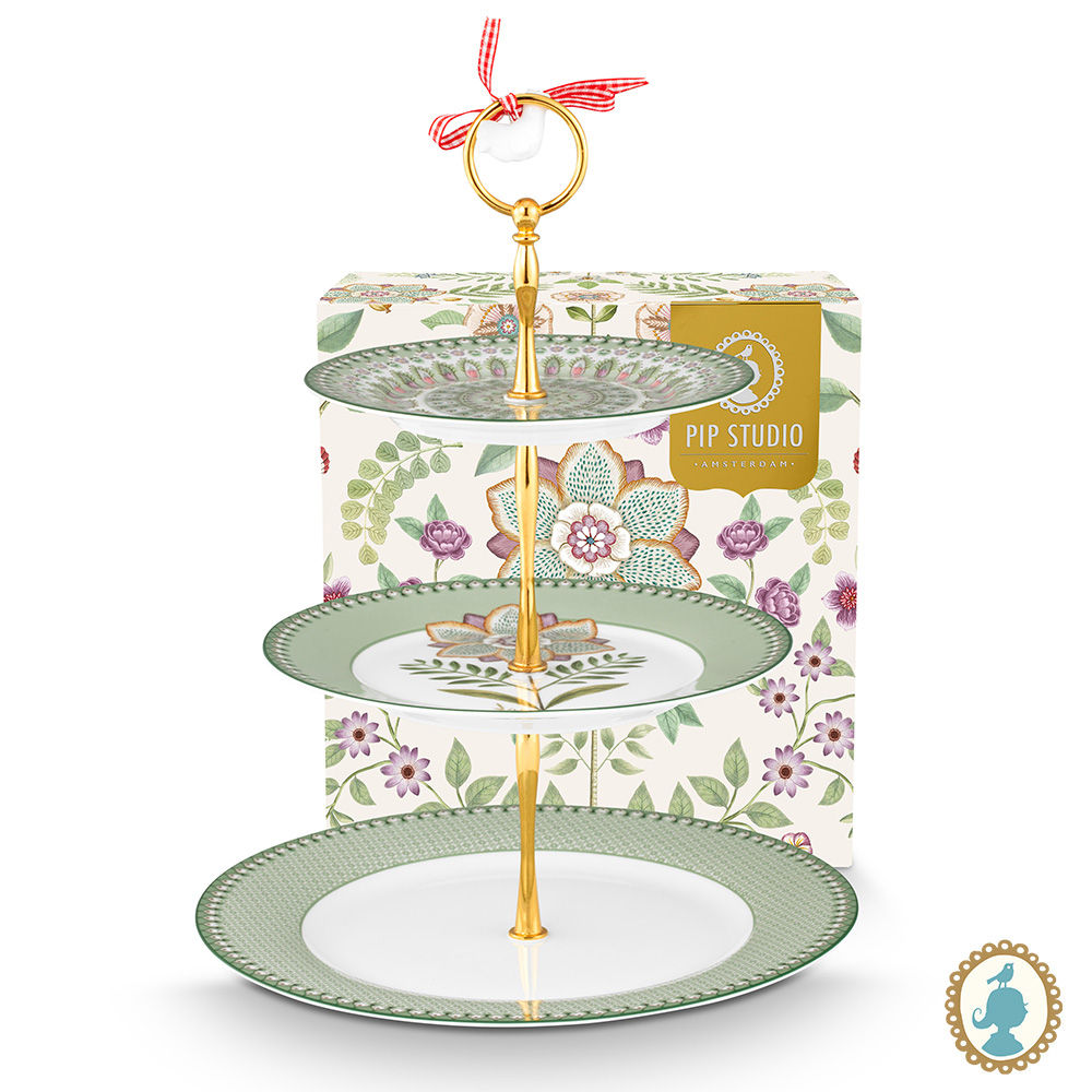 Prato p/ Doces 3 Andares Verde Claro - Lily&Lotus - Pip Studio