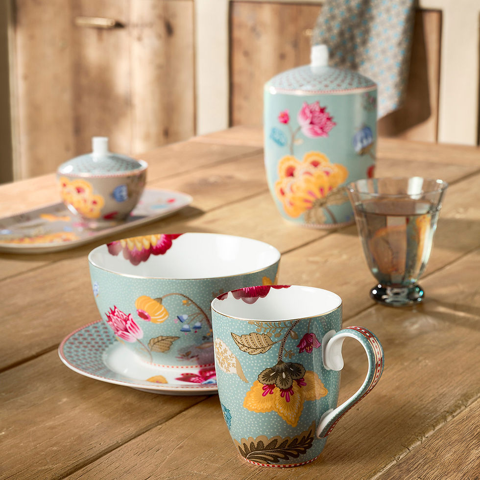 Miniatura: Set/3 Breakfast Fantasy Azul - Blooming Tales - Pip Studio