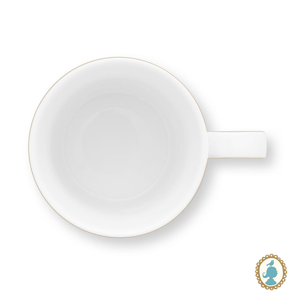Miniatura: Set Tea for One com 3 Peças Medallion Esmeralda/Verde - Love Birds - Pip Studio