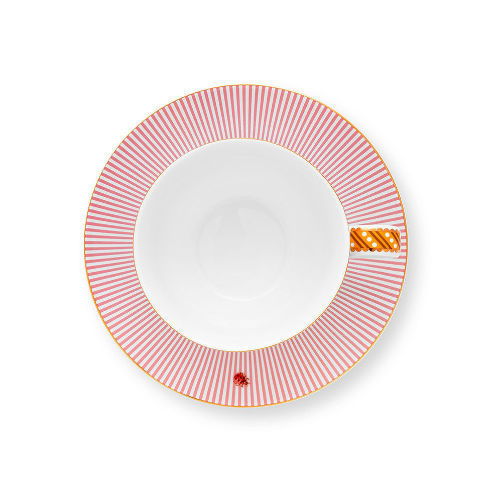Miniatura: xícara rosa com flores porcelana pip studio