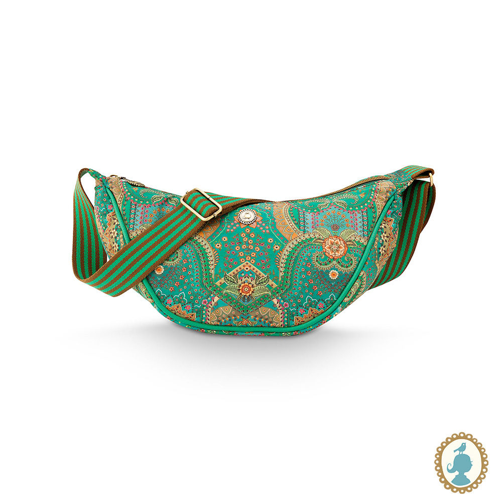 Bolsa Half Moon Cross Body Jabali Verde - Bags Collection - Pip Studio