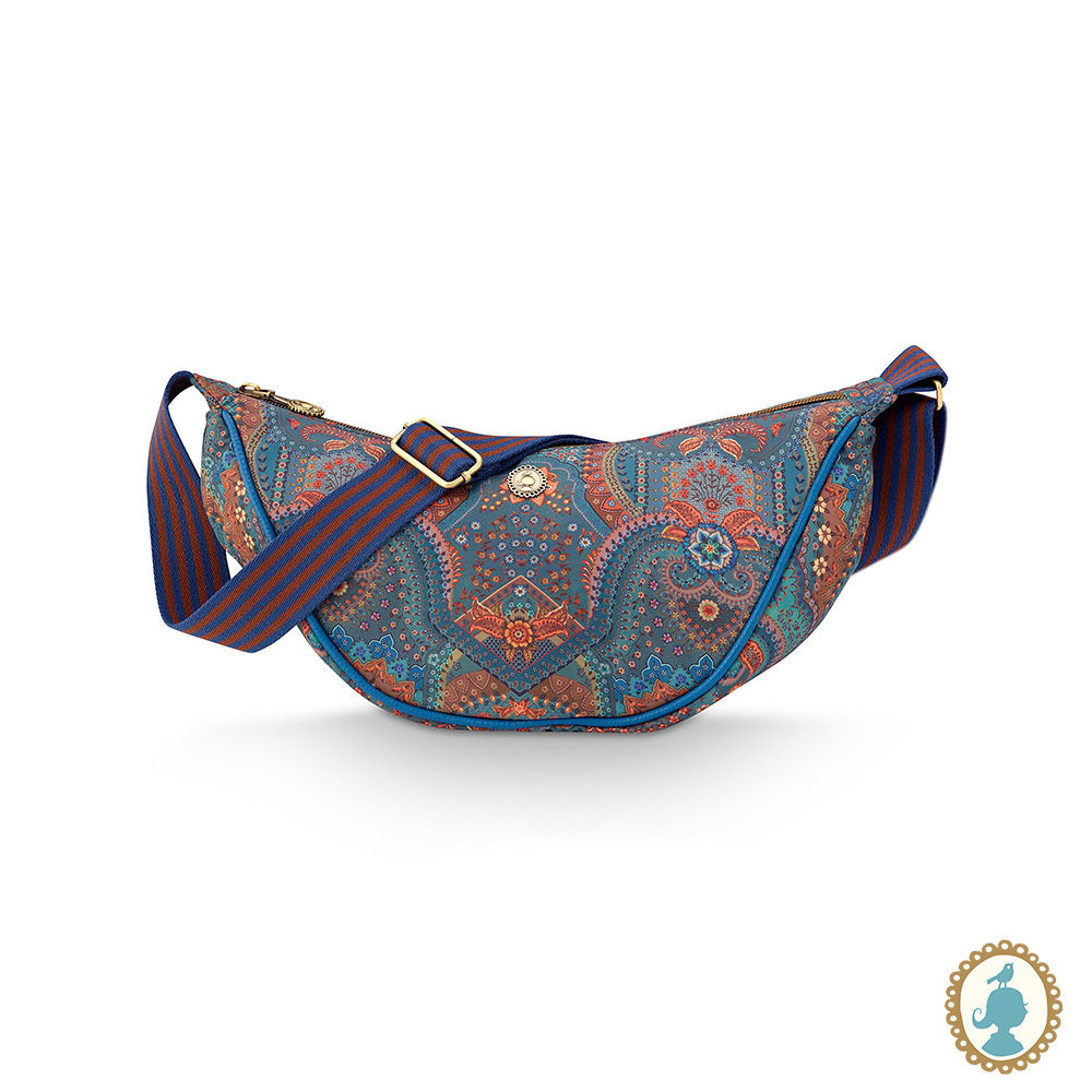 Bolsa Half Moon Cross Body Jabali Azul - Bags Collection - Pip Studio