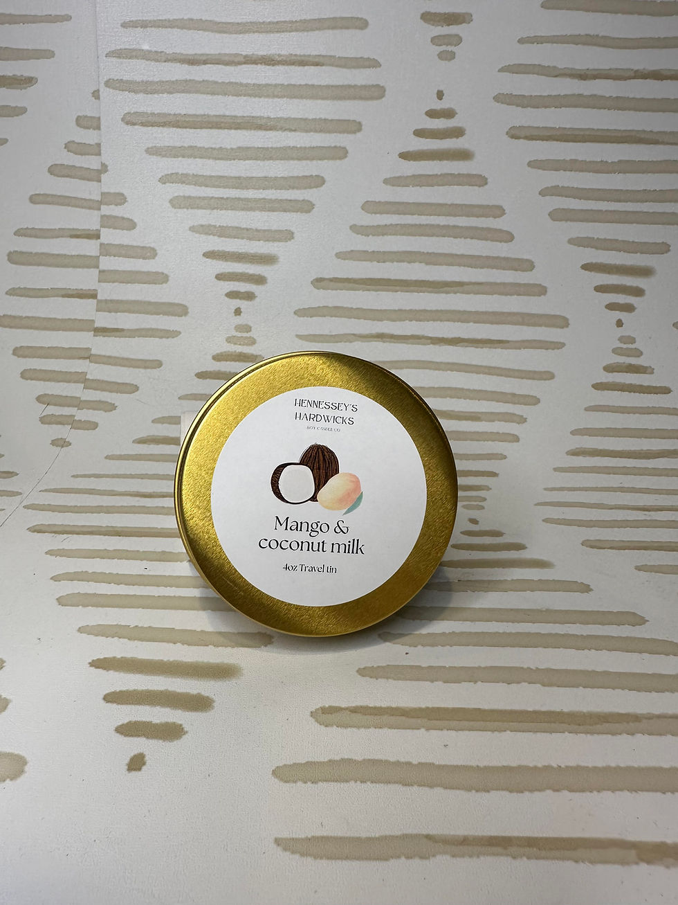 Tropical Bliss – Mango & Coconut Milk Tin Soy Candle
