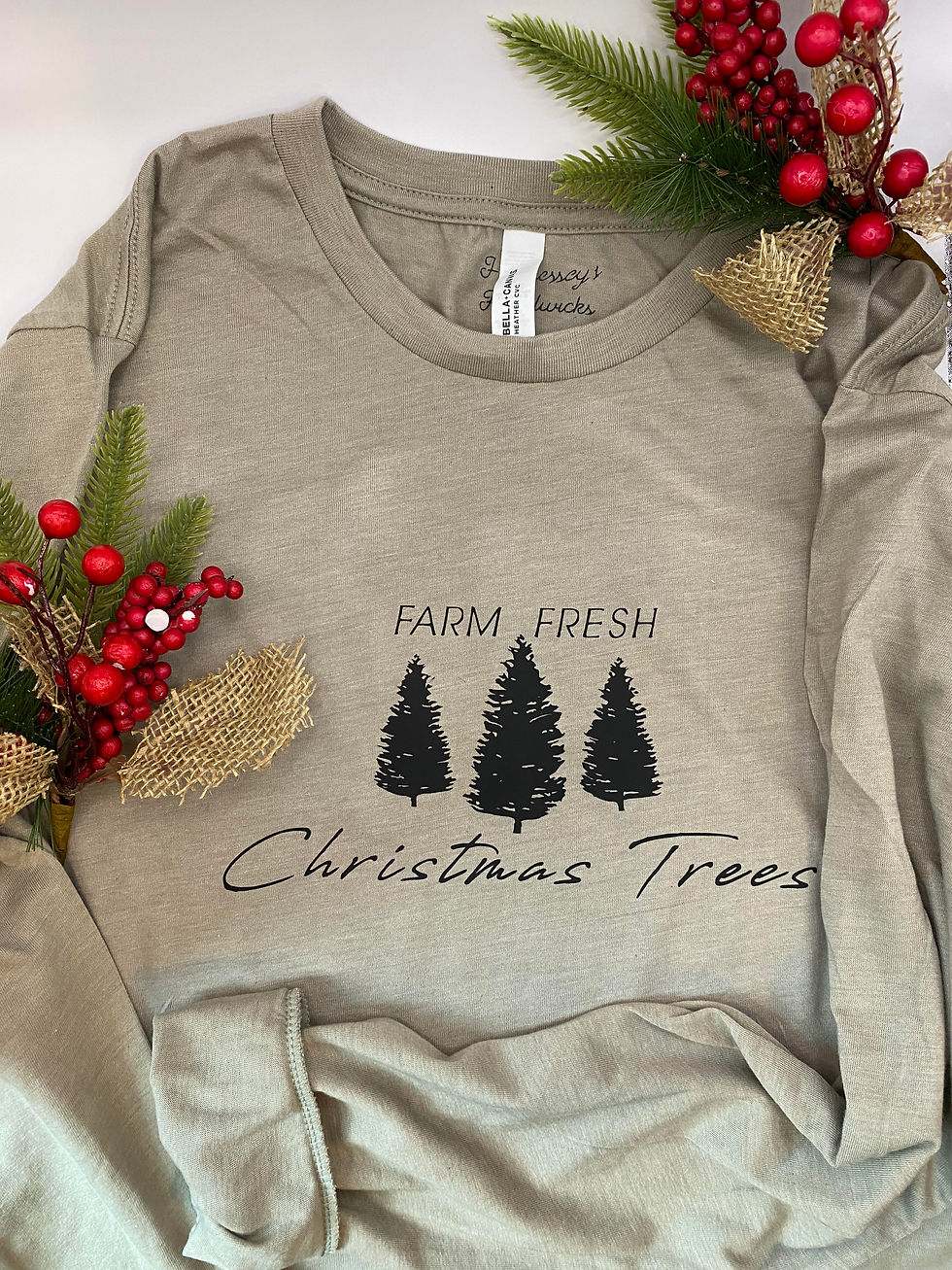 Farm Fresh Christmas Trees – Holiday Long Sleeve Tee