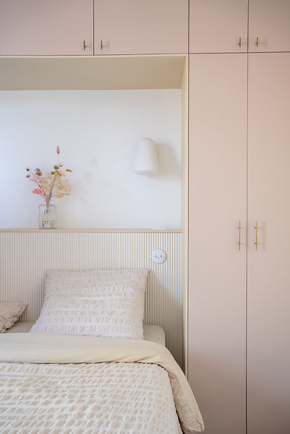 pont de lit rose