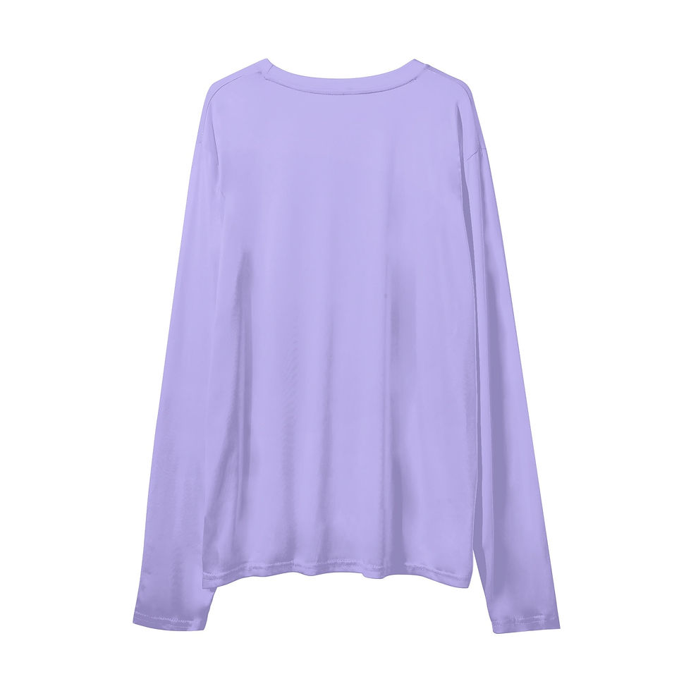 Μικρογραφία: Lyllybee Purple Geometric Mandala Art Crew Long Sleeve Shirt
