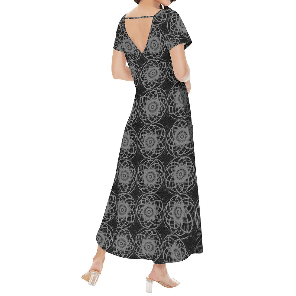 Thumbnail: Lyllybee Spiral Movement Draped Maxi Dress