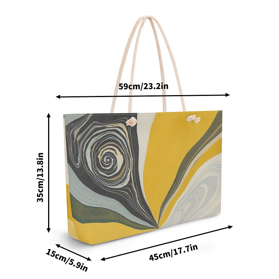 الصورة المصغرة: Lyllybee Earth & Gold Marbled Travel Tote