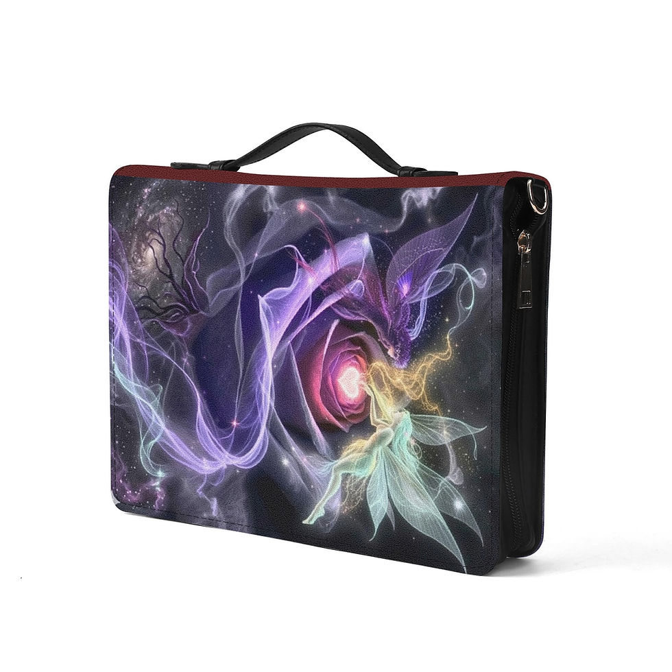 Miniatyrbilde: Lyllybee Celestial Wings Luxury Leather Planner & Portfolio Cover