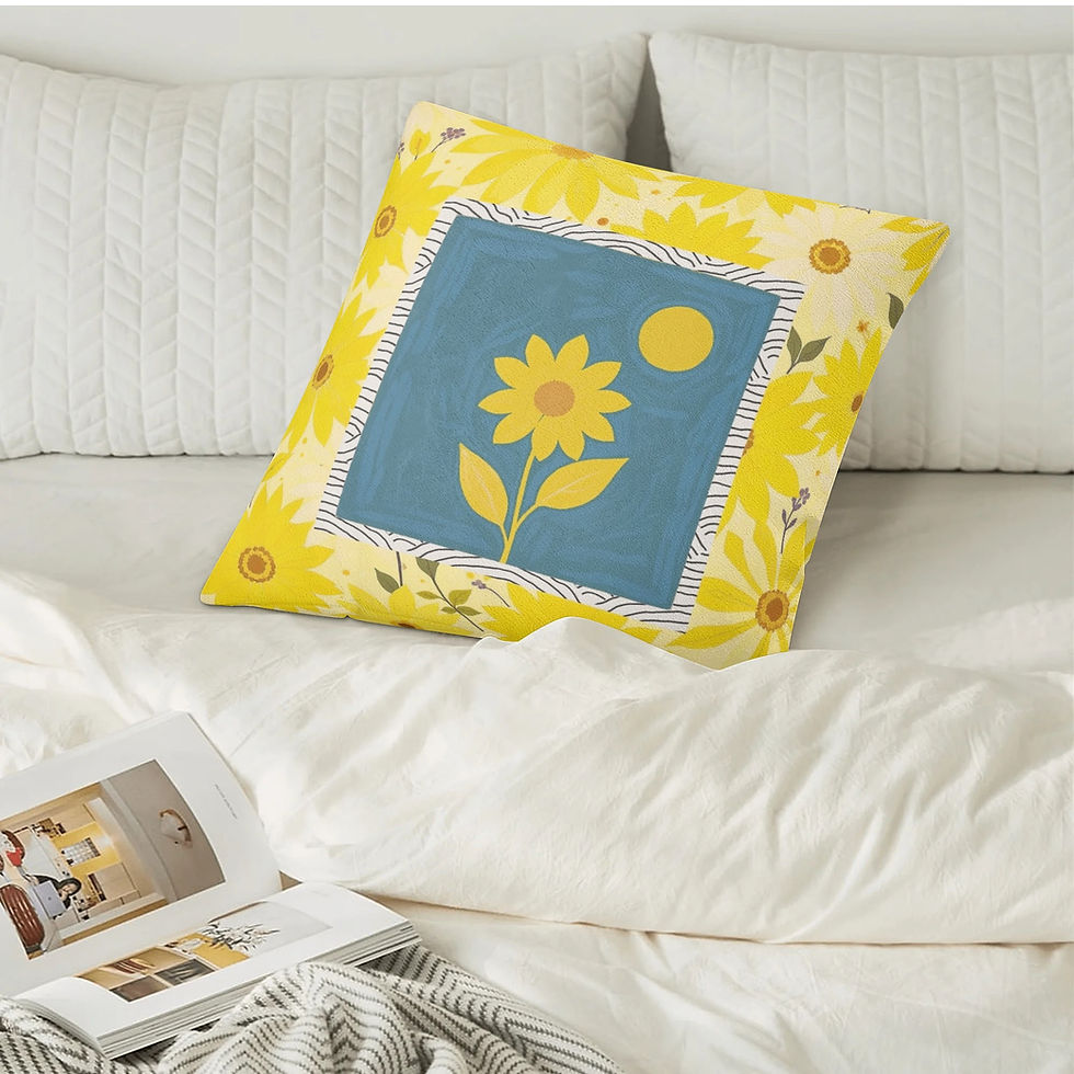 Miniaturebillede: Lyllybee Sunflower Garden Pillow Case