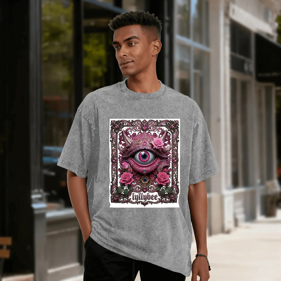 Thumbnail: Lyllybee Gilded Bling Eye Artisan Vintage Tee 