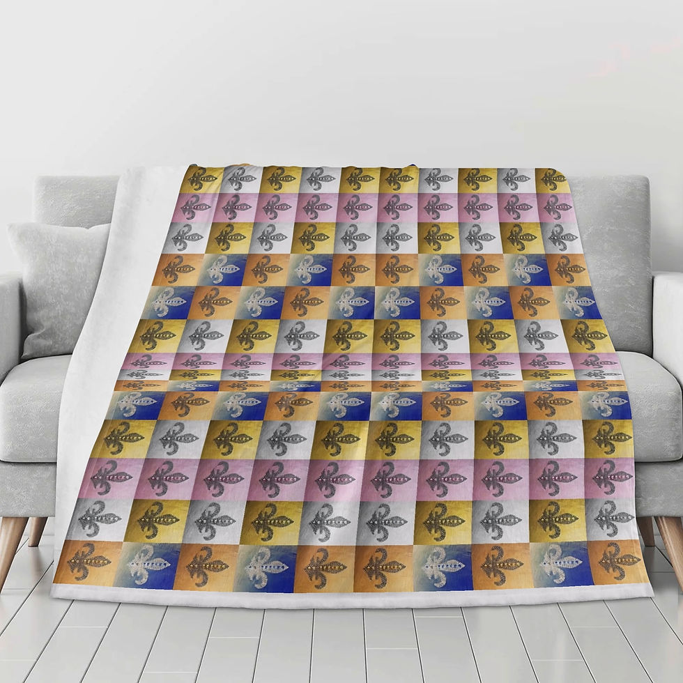 Thumbnail: Lyllybee Fleur Heritage Luxury Blanket