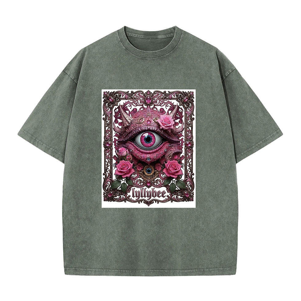 Thumbnail: Lyllybee Gilded Bling Eye Artisan Vintage Tee 