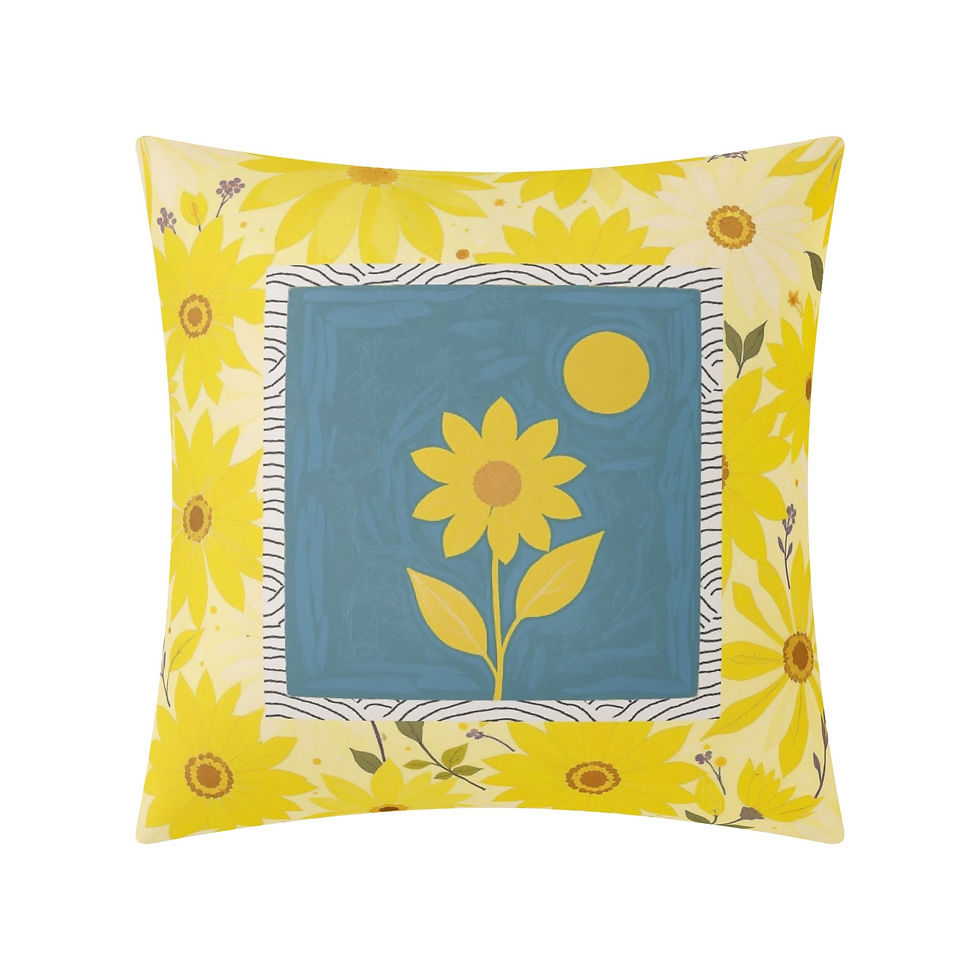 Miniaturebillede: Lyllybee Sunflower Garden Pillow Case