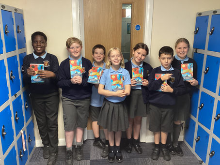 Year 6 have been gifted books from the Queen this week to celebrate the Year of Reading