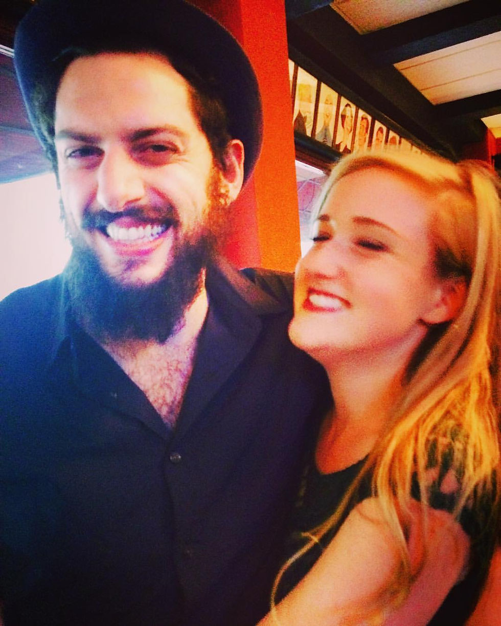 Caitlin and Michael at Sardi's after his Tevye performance on August 24.