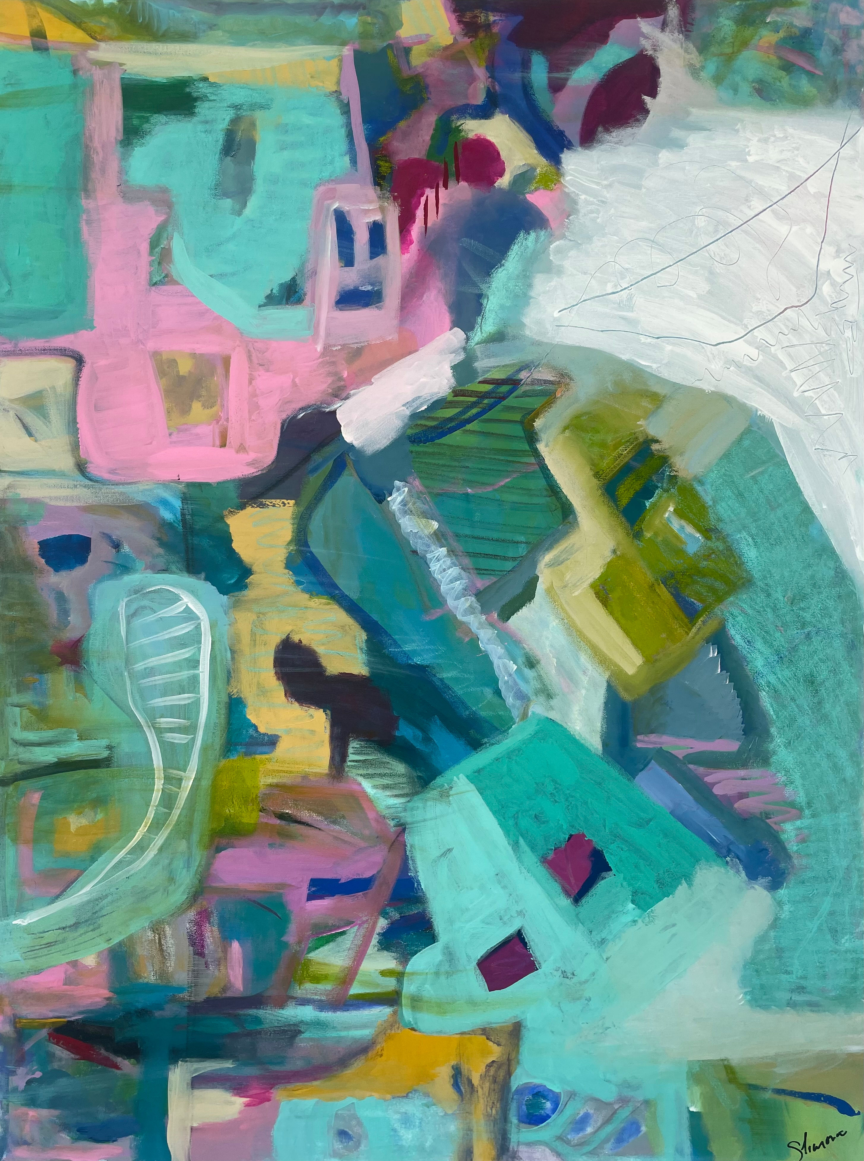 Lost Man In The City, 48"x36"