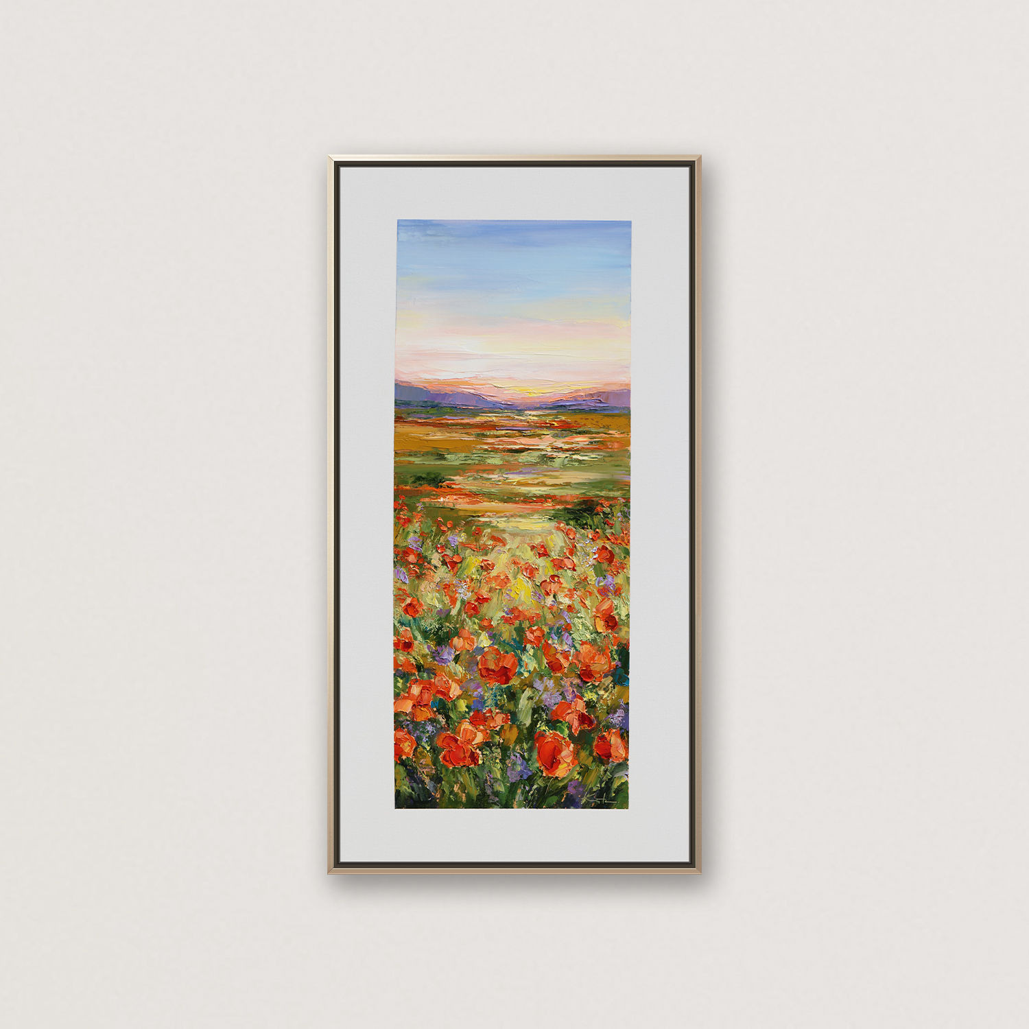 Poppies in Bloom, 40"x20"