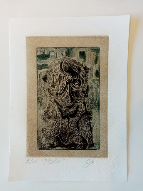 Miniatura: Carpeta 4 Grabados Oeste. Artistas Fournier, Garnier, Kelleman, Piszk