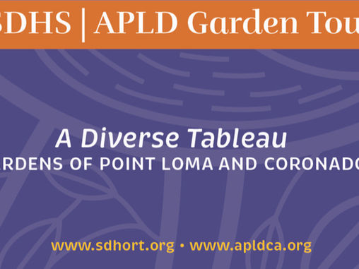 SPRING GARDEN TOUR: Point Loma And Coronado, Sunday, March 29, 9am - 4pm