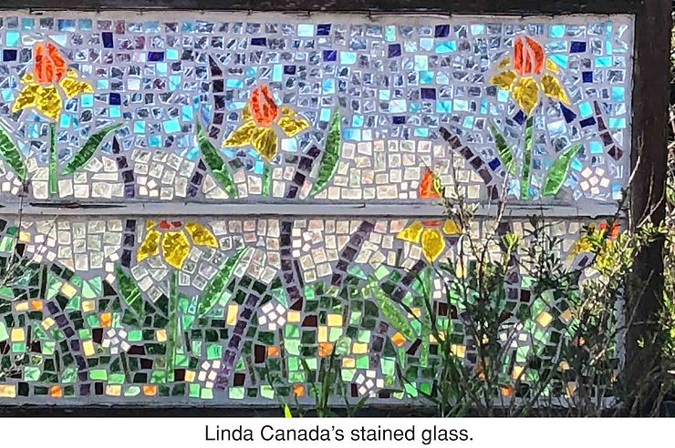 Linda Canada's stained glass.