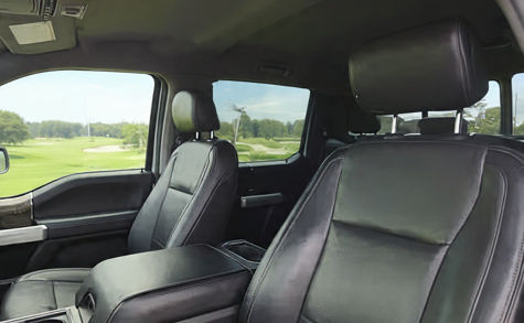 Certified pre-owned Ford F-250 interior