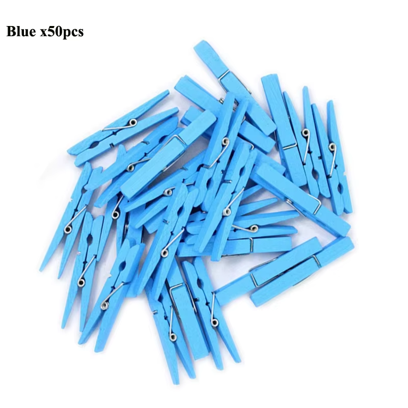 Thumbnail: 50/100 Packung Mini Klammern / Wäscheklammern ( 25mm) zum Basteln oder für Klamm