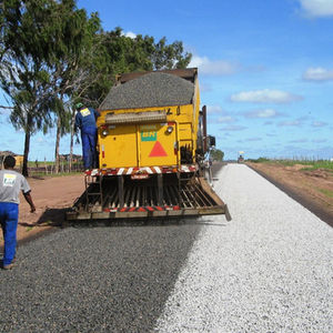 Obra de pavimentação