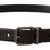 Thumbnail: Dolce & Gabbana Dark Purple Leather Box Borchia Metal Buckle Belt