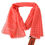 Thumbnail: Missoni Orange Check Cashmere Unisex Wrap Fringes Scarf