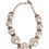Thumbnail: Dolce & Gabbana White Maxi Faux Pearl Beads Crystals Gold Chain Necklace