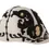 Thumbnail: Dolce & Gabbana White Black Wool Embroidered Cameo Brooch Hat