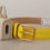Thumbnail: Dolce & Gabbana Yellow Leather Devotion Heart Micro Bag Headphones Belt