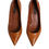Thumbnail: Dolce & Gabbana Brown Leather Kitten Heels Pumps Shoes