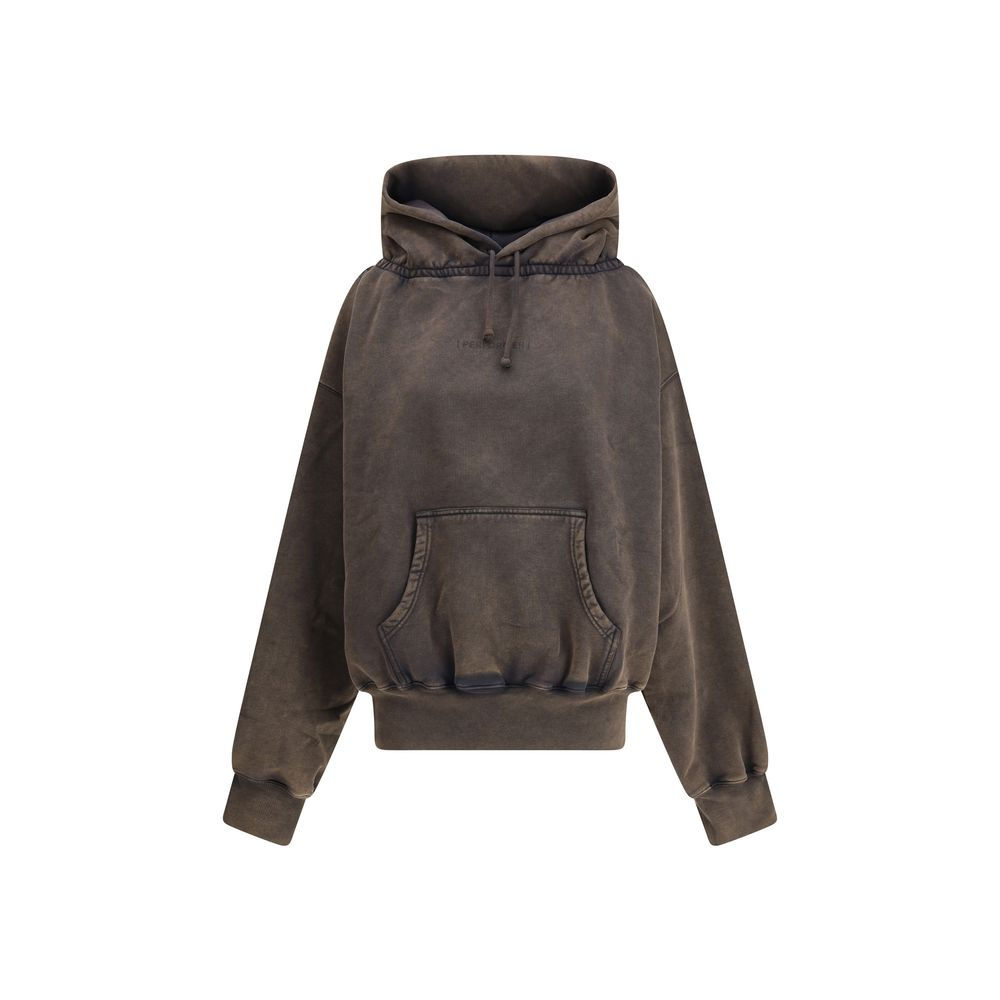 ALAINPAUL Gathered Neckline Hoodie