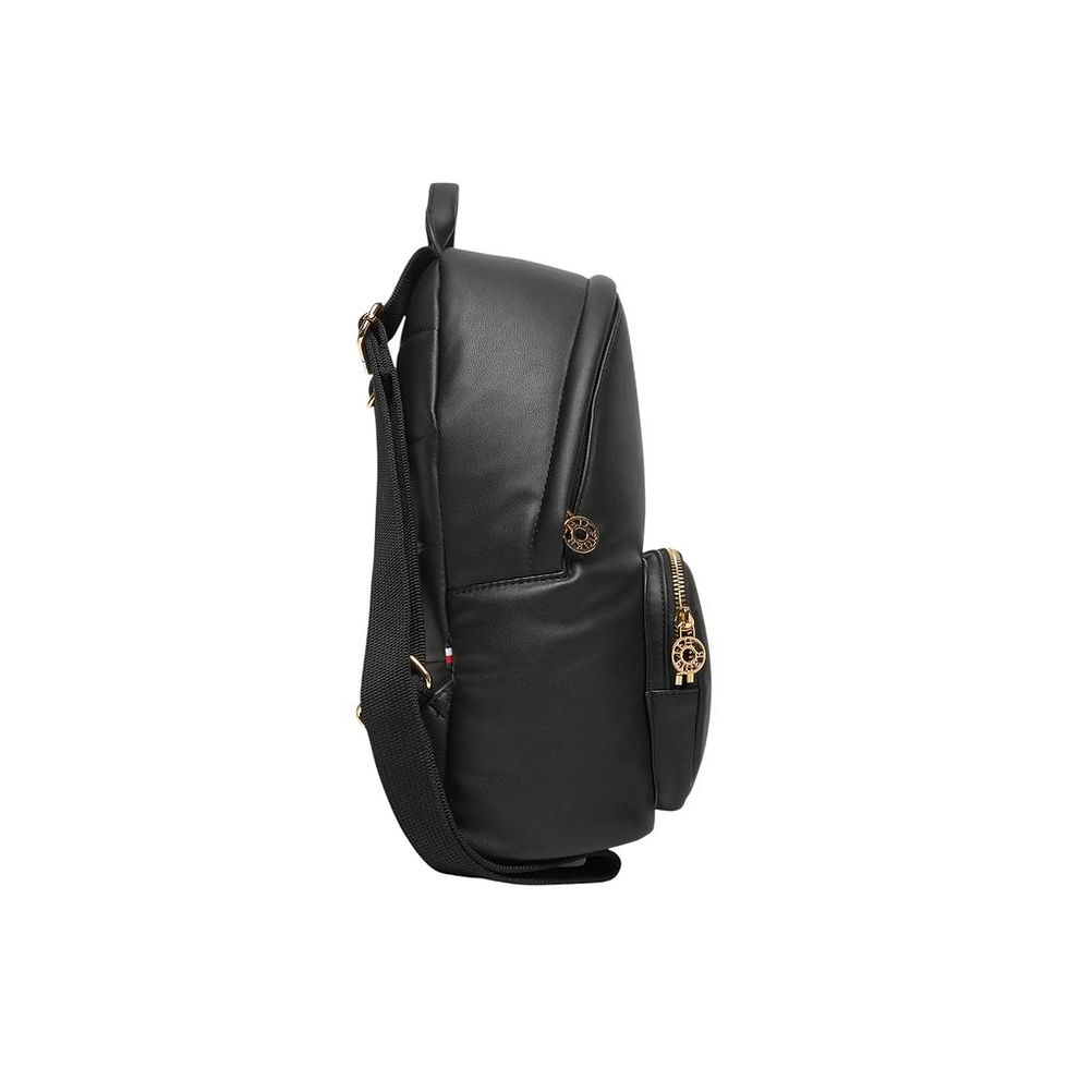 Thumbnail: Tommy Hilfiger Black Artificial Leather Backpack