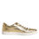 Thumbnail: Dolce & Gabbana Gold Leather Logo London Men Sneakers Shoes