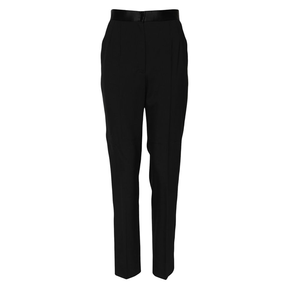 Thumbnail: Dolce & Gabbana Black Wool Tapered High Waist Pants