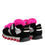 Thumbnail: Dolce & Gabbana Black Pink Fur Embellished Sneakers Shoes