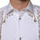 Thumbnail: Dolce & Gabbana White Cotton DG Logo Pearl GOLD Formal Shirt