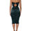 Thumbnail: Dolce & Gabbana Green Silk Satin Fitted Strapless Dress