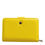 Thumbnail: Dolce & Gabbana Yellow Leather Bifold Continental Clutch Wallet