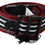 Thumbnail: Costume National Maroon Black Stripe Silver Black Buckle Belt
