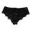 Thumbnail: Dolce & Gabbana Black Silk Satin Floral Lace Panty Brief Underwear