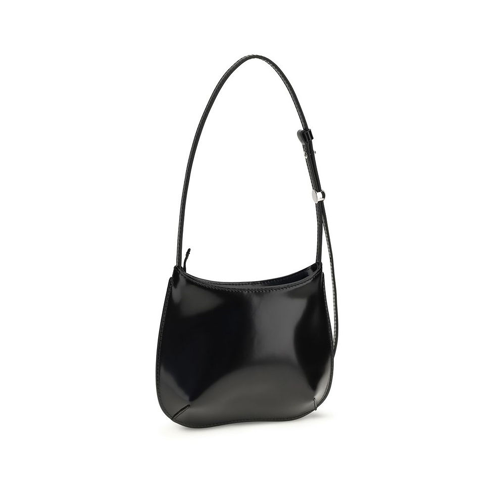 Thumbnail: Jacquemus Black Calf Leather Bos Taurus Shoulder Bag