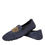 Thumbnail: Dolce & Gabbana Blue Leather Suede Crystal Crown Loafers Shoes